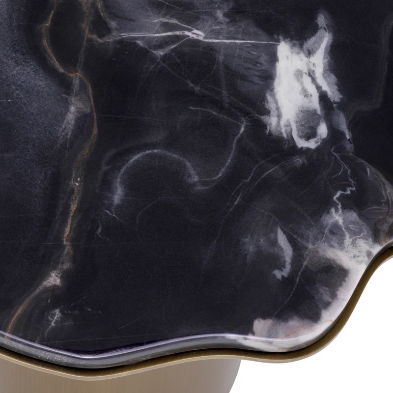 Side Table Shapiro Brushed brass finish