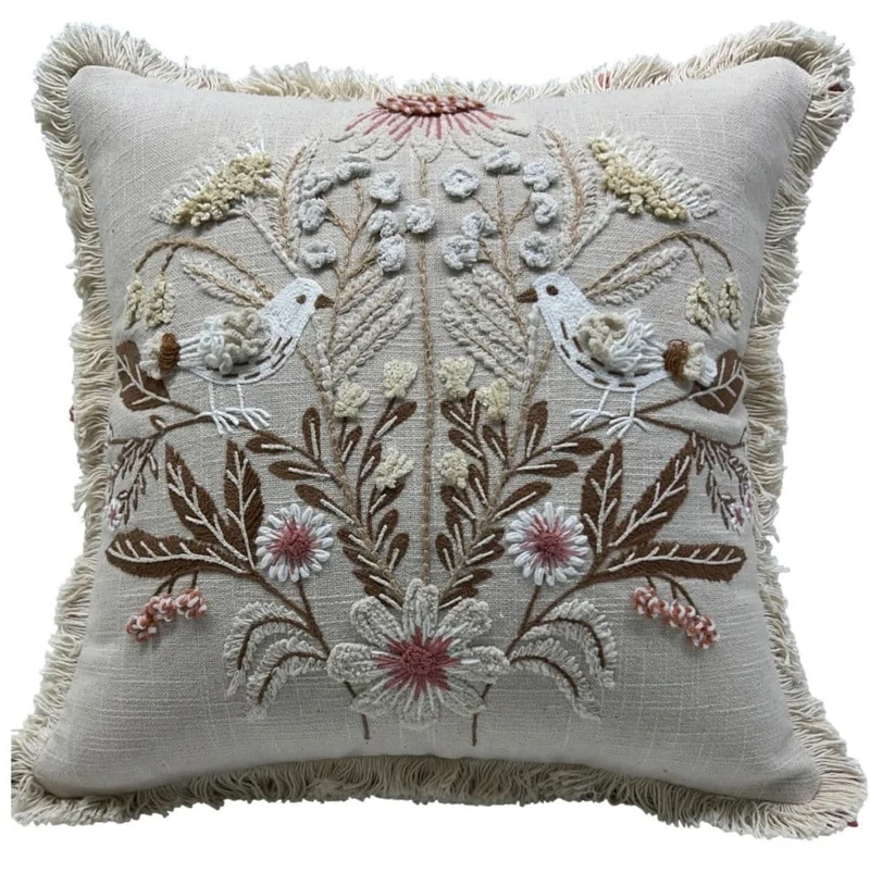 Small BloomBird Cushion