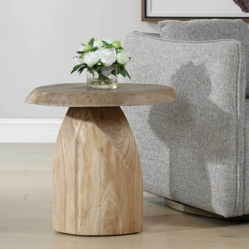 Tiernan Reclaimed Oak Round Side Table