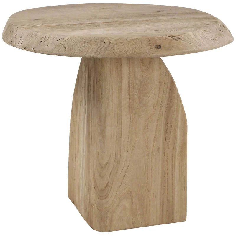 Tiernan Reclaimed Oak Round Side Table