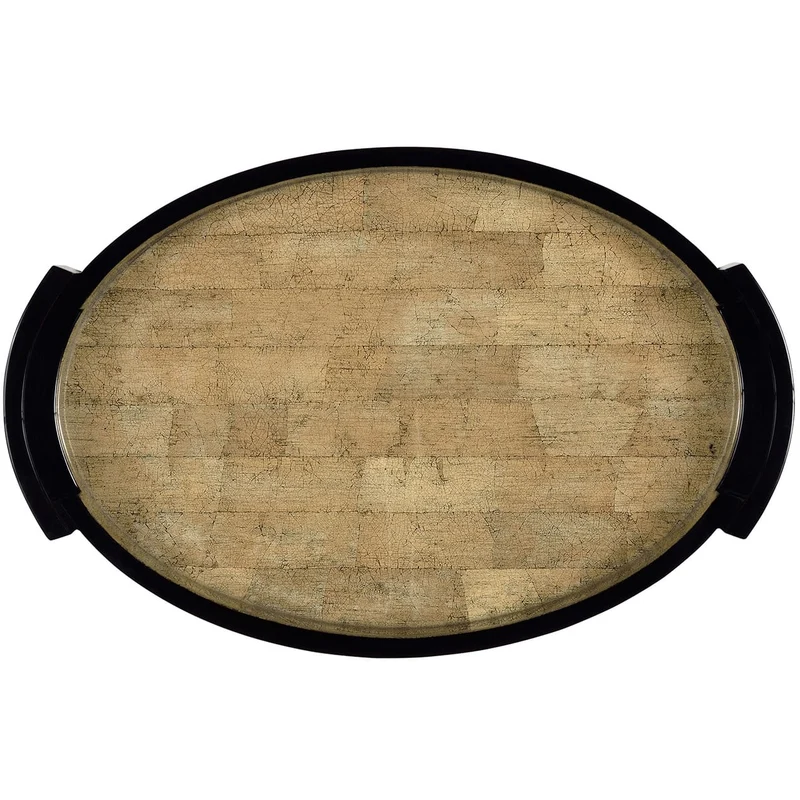 Small Elliptical Tray in Brown Brick Eggshell