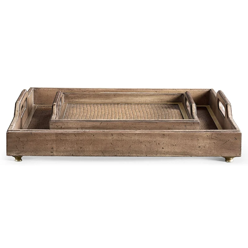 Palm Court Square Tray - Set of 2