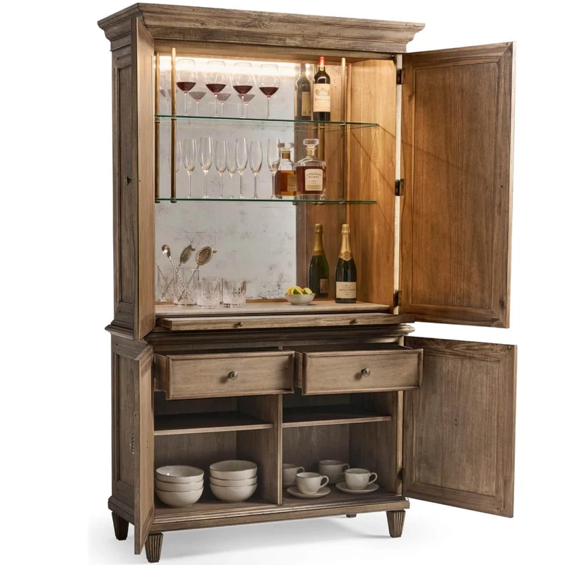 Palm Court Starburst Bar Cabinet