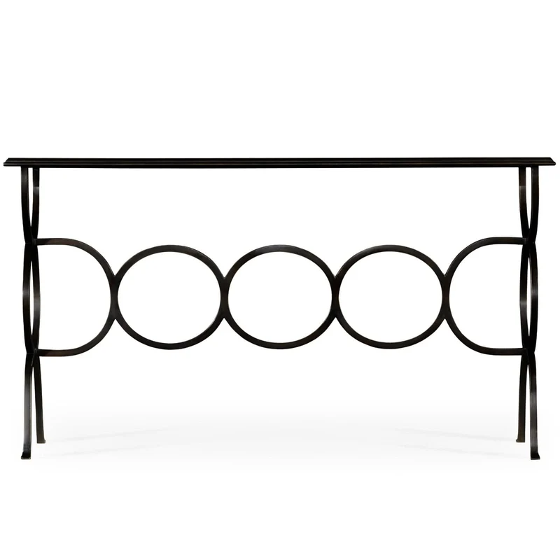 Circles Console Table in Bronze