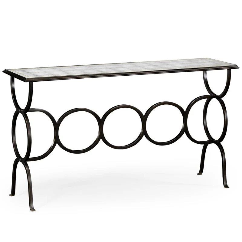 Circles Console Table in Bronze