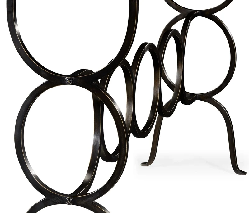 Circles Console Table in Bronze