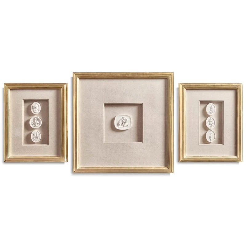 Cameo Profiles Shadow Boxes - Set of 3