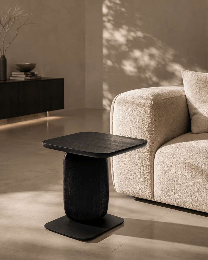 Underline Side Table - Black Oak | OUTLET