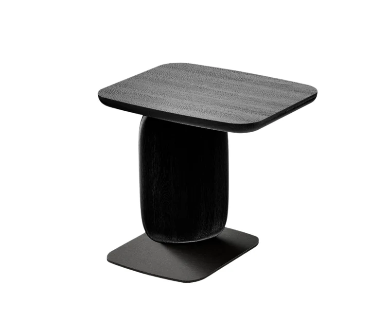 Underline Side Table - Black Oak | OUTLET