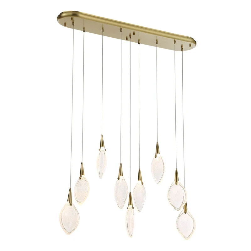 Deluge 9 Light LED Linear Pendant