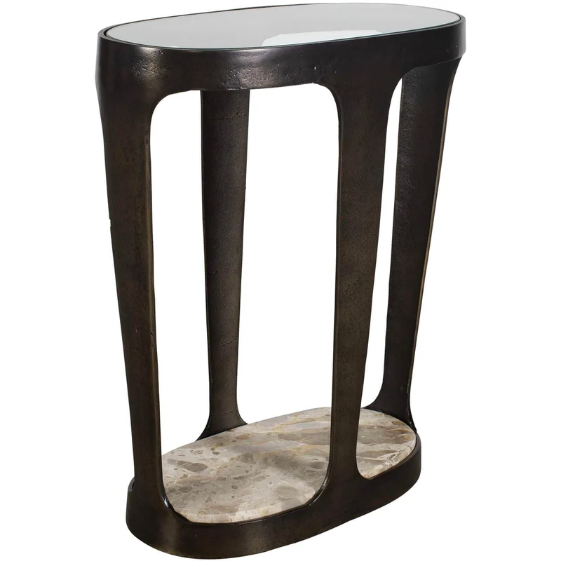 Coronado Side Table in Dark Bronze