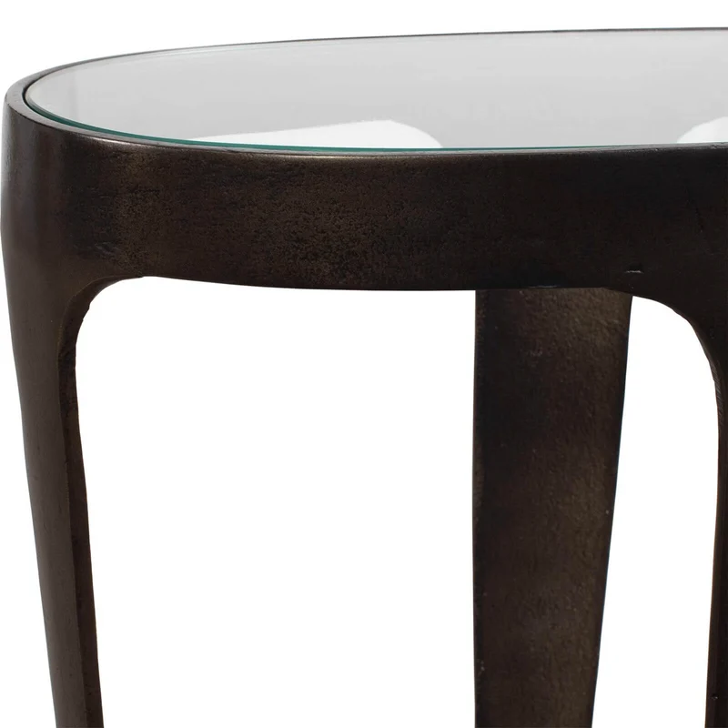 Coronado Side Table in Dark Bronze
