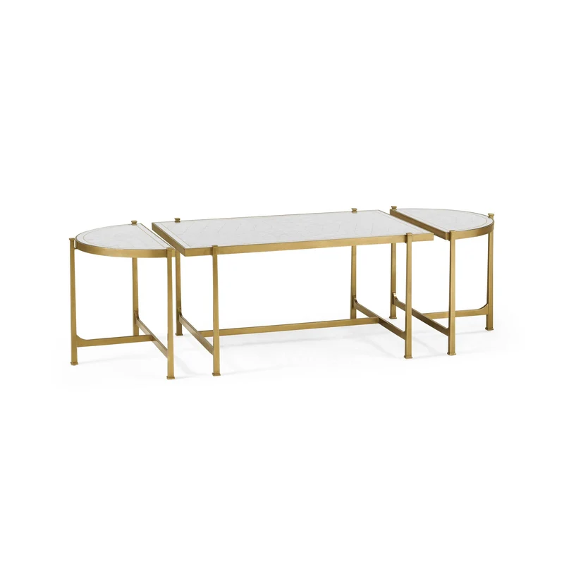 Bunching Coffee Table Trio Contemporary - Gilded