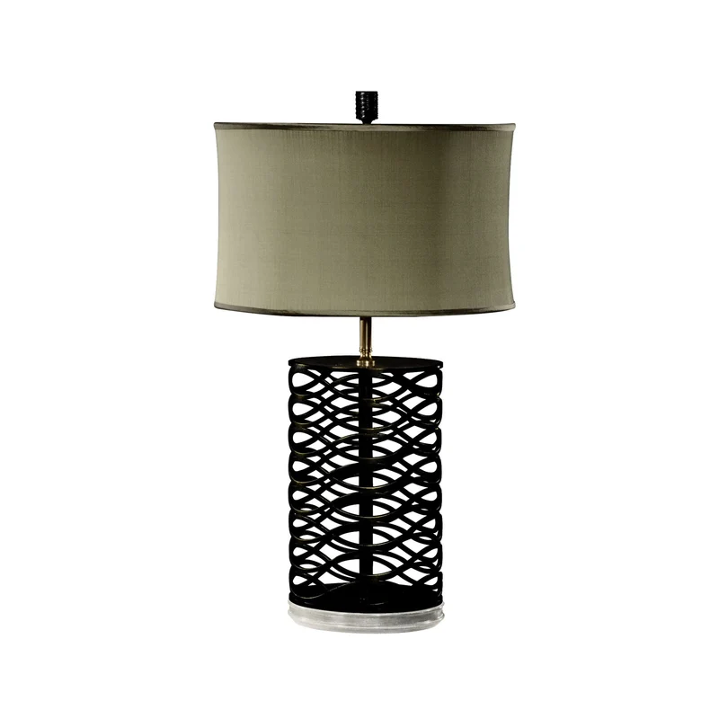 Bronze Interlaced Iron Table Lamp