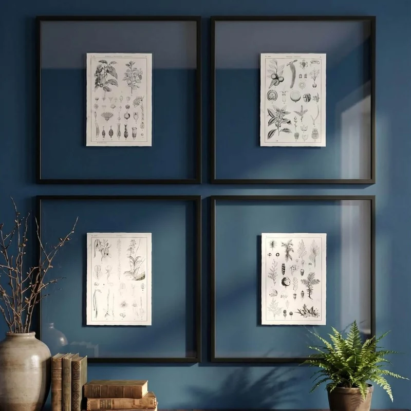 Botanica: The Art of Knowledge Framed Prints - Set of 4