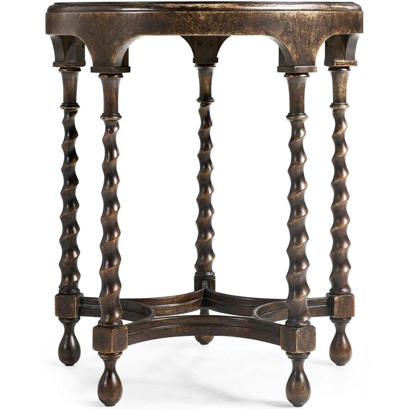 Orsman Ebonized Round Side Table