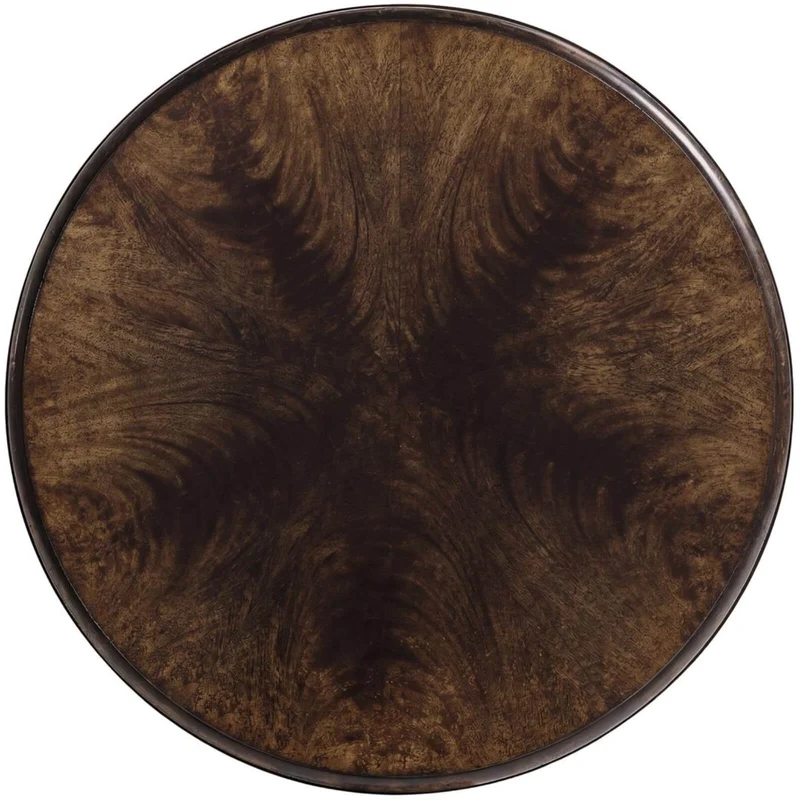 Orsman Ebonized Round Side Table