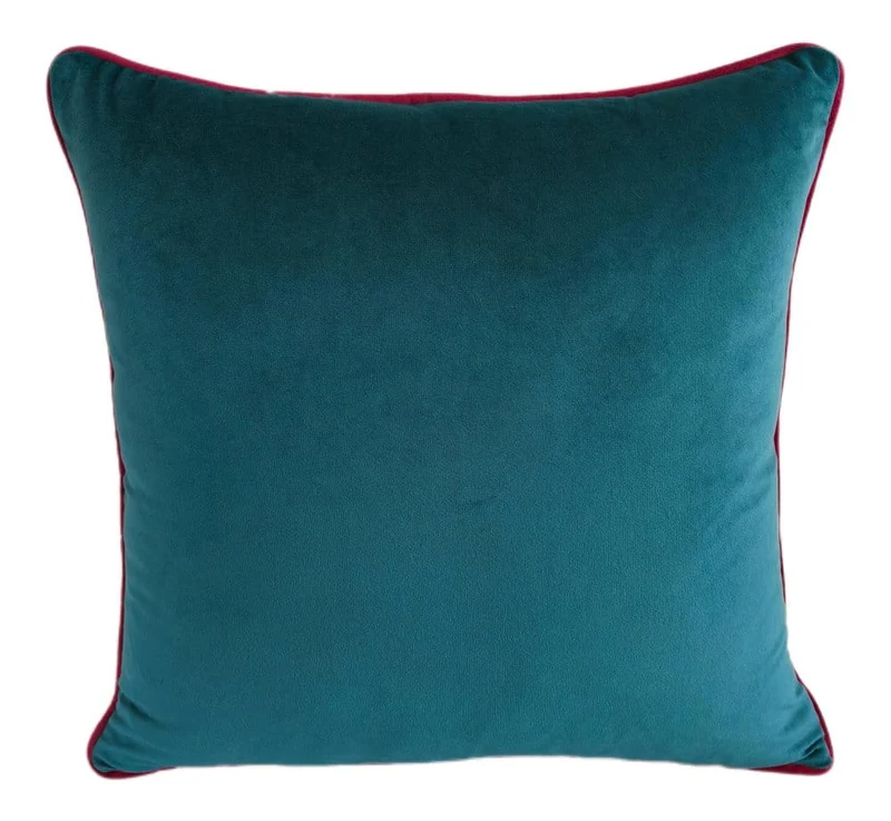 Paul Moneypenny Twofaced Teal And Fuschia Small Cushion