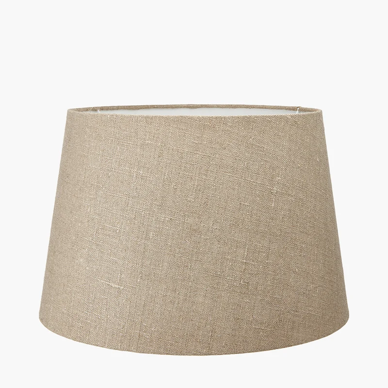 Milos 40cm Natural Linen Tapered Shade | OUTLET