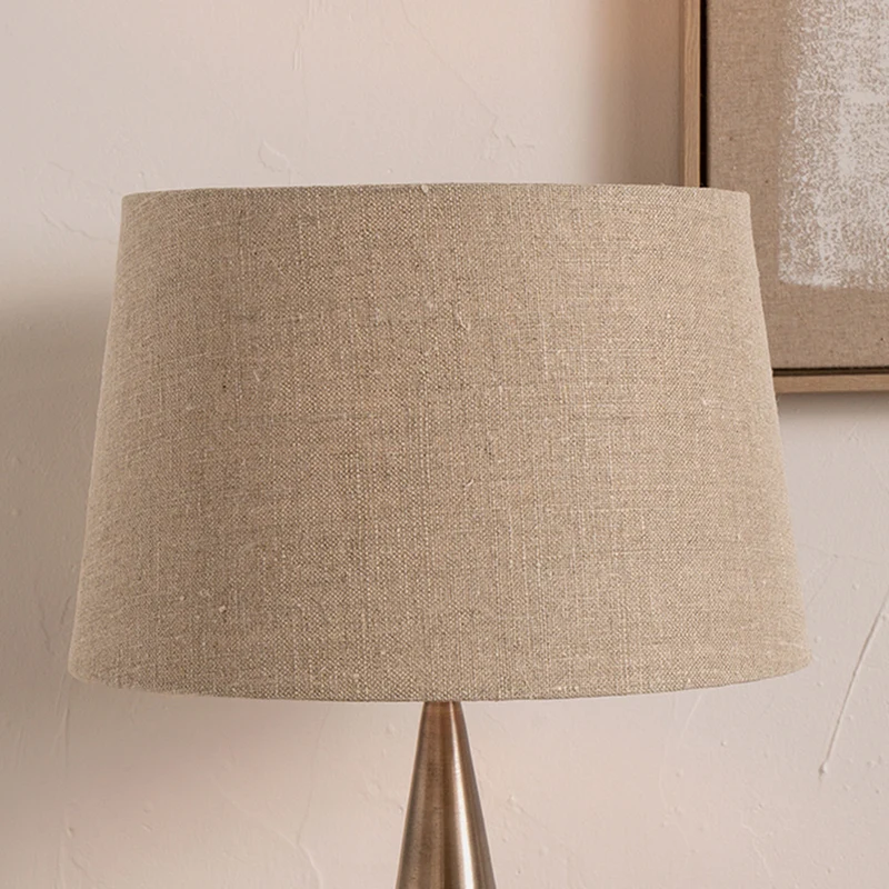 Milos 40cm Natural Linen Tapered Shade | OUTLET