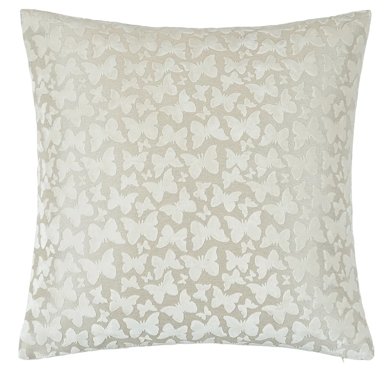 Large Butterfly Ivory Cushion