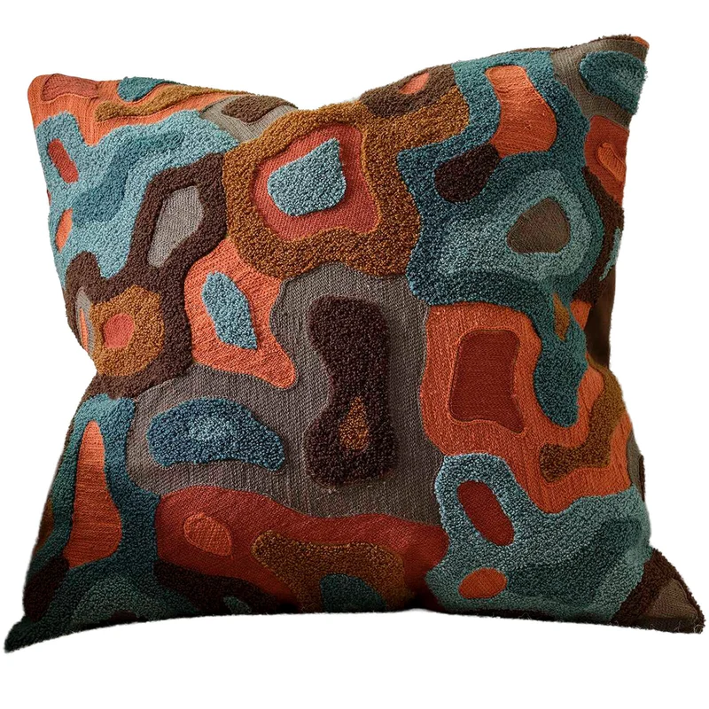Water Flower Pillow in Jewel