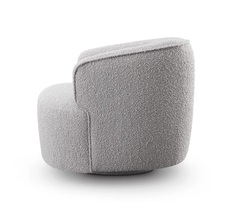Grace Swivel Chair - Steam Boucle