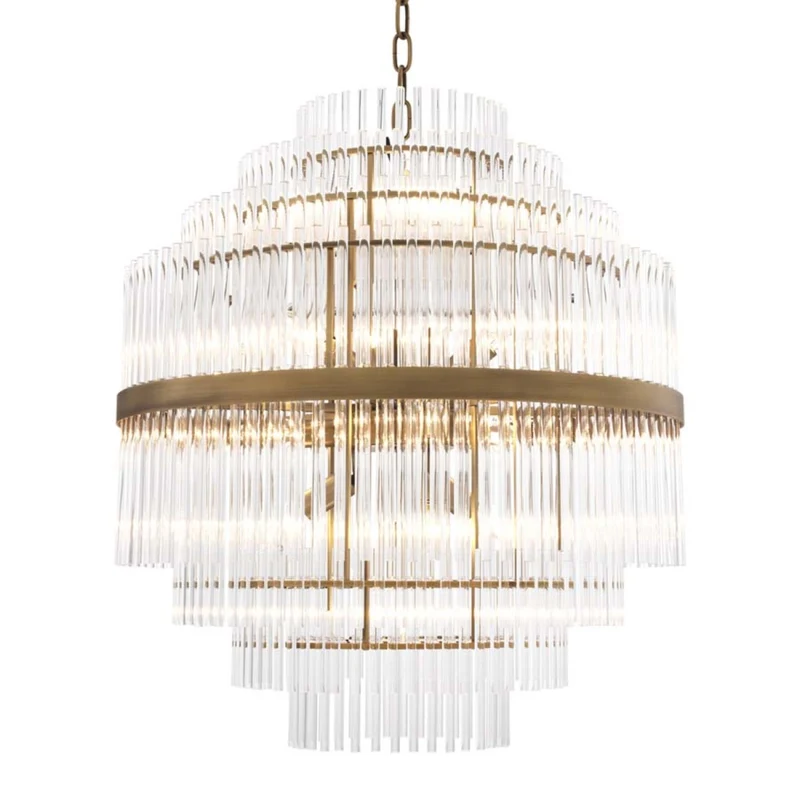 Chandelier East - Antique Brass