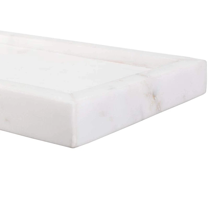 Morgan Side Table in White Marble