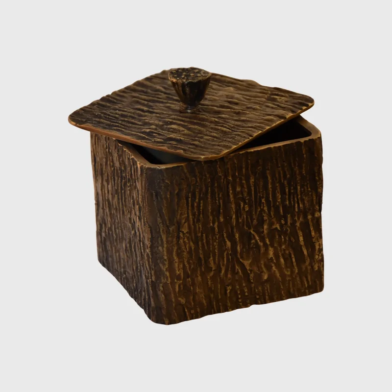 Arunya Square Canister Bronze Dorato
