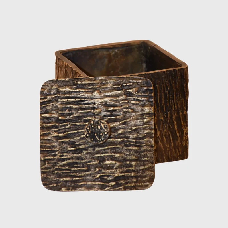 Arunya Square Canister Bronze Dorato