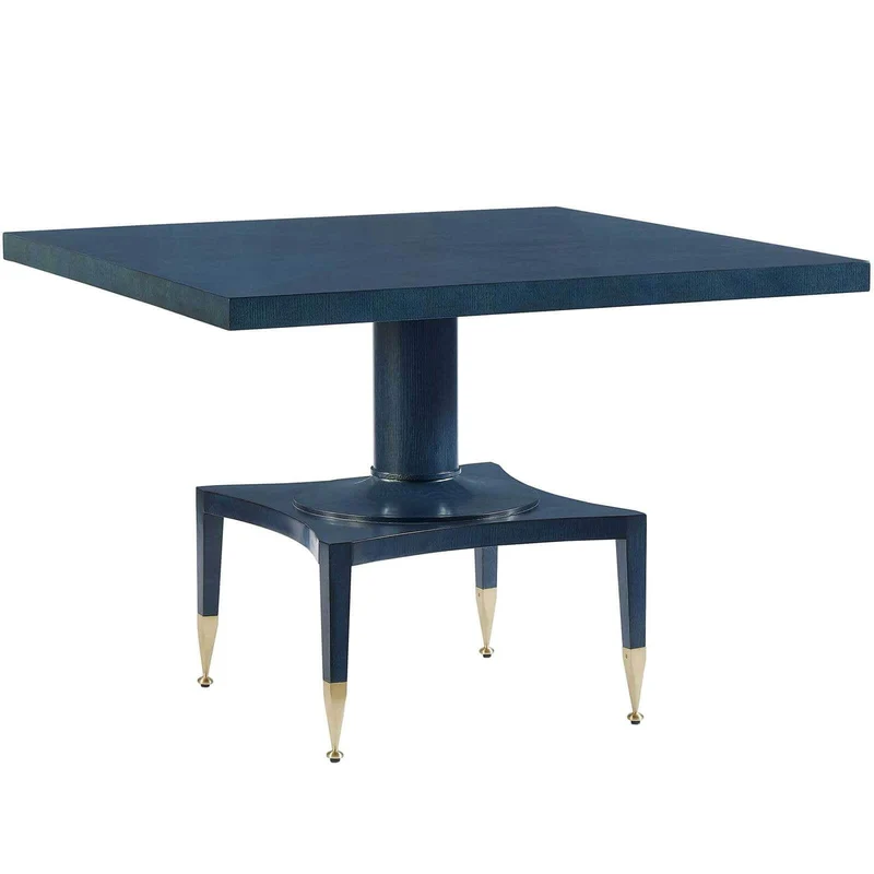 Put You On A Pedestal Game Table in True Blue