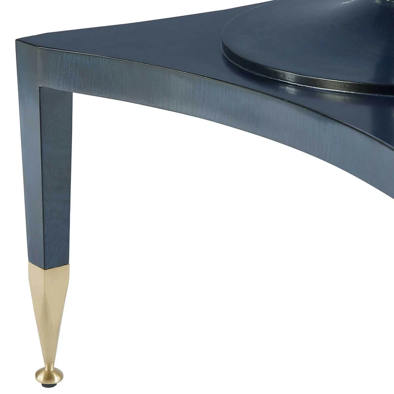 Put You On A Pedestal Game Table in True Blue