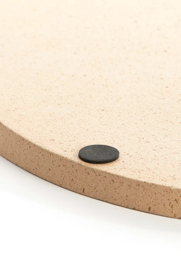 Dish 40x1,5 cm MAES sand+light brown spotted | OUTLET