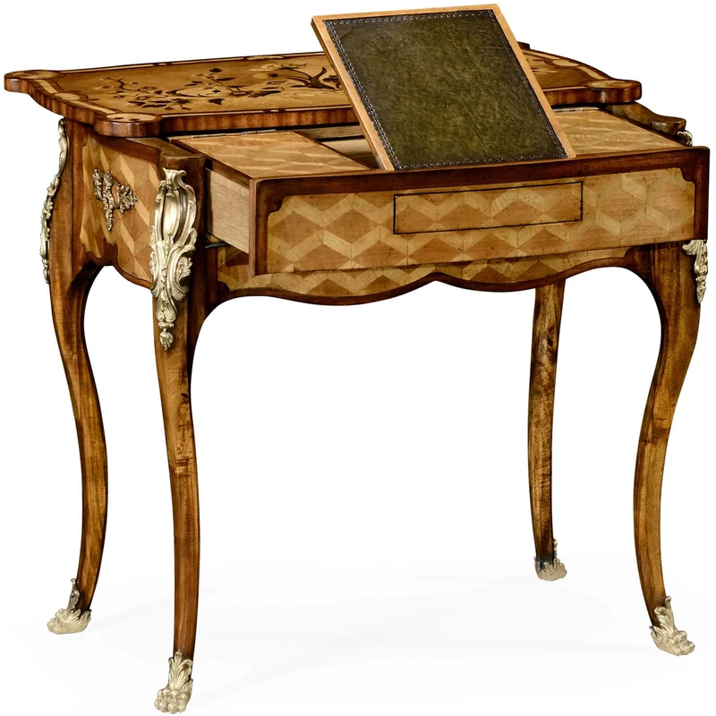 Louis XV Style Mechanical Writing Desk