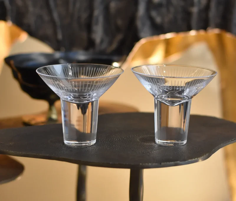 Set of 2 Martini Glasses