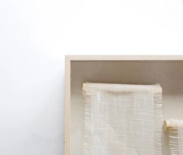 Rose Linen Handmade Wall Art