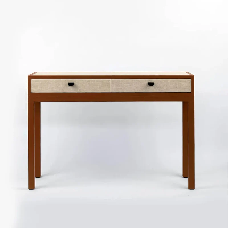 Ralf Console and Ottoman in Jute