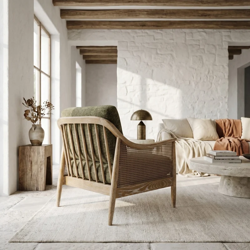 Chadlington Accent Chair in Bottle Green