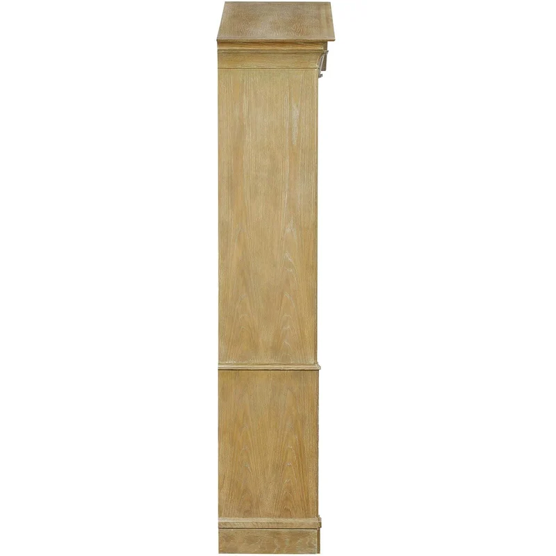 Pediment Tall Cabinet in Scrubbed Light Oak