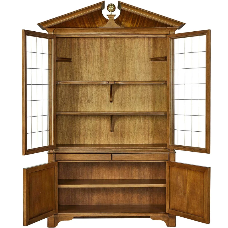 Pediment Tall Cabinet in Golden