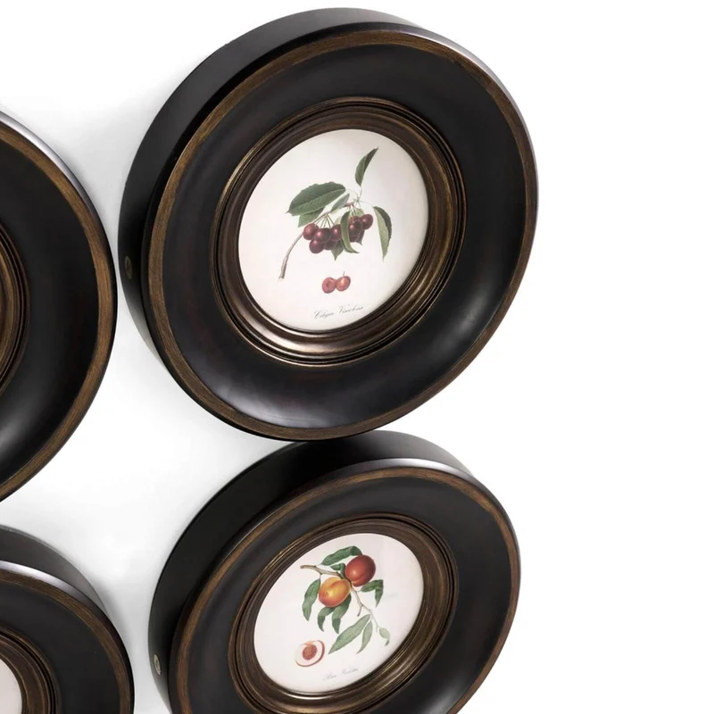 Vintage Fruit No. 2 Framed Art - Set of 4