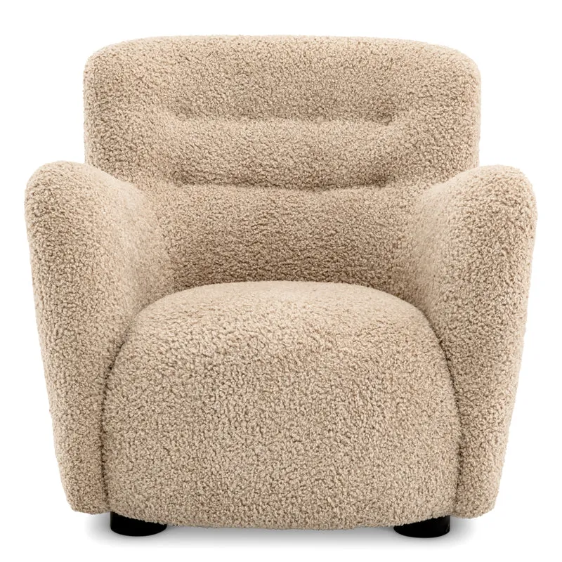Chair Bixby Canberra sand | black feet