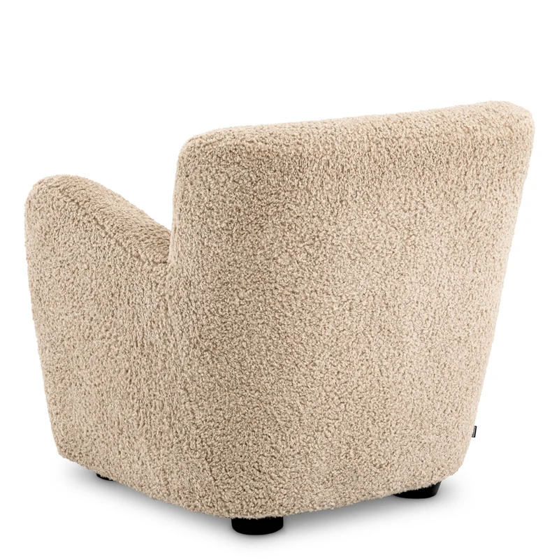 Chair Bixby Canberra sand | black feet