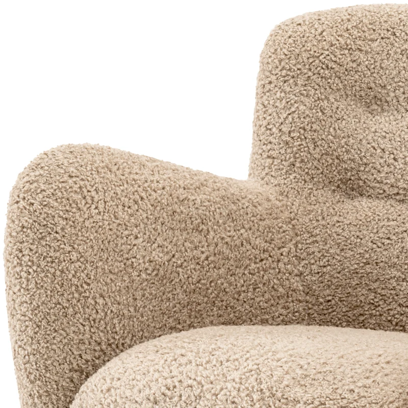 Chair Bixby Canberra sand | black feet