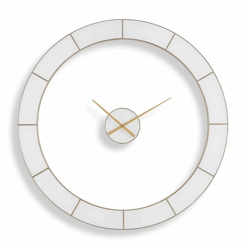 Ivory Halo Minimalist Wall Clock