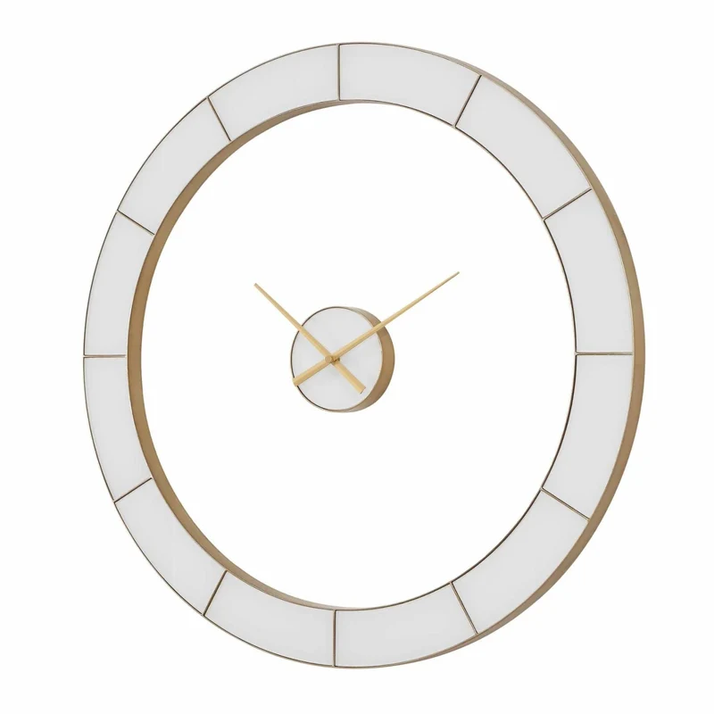 Ivory Halo Minimalist Wall Clock