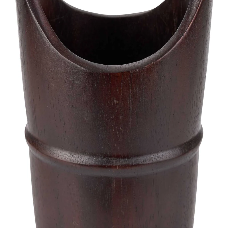 Ikebana Vessels in Dark Walnut - Set of 2