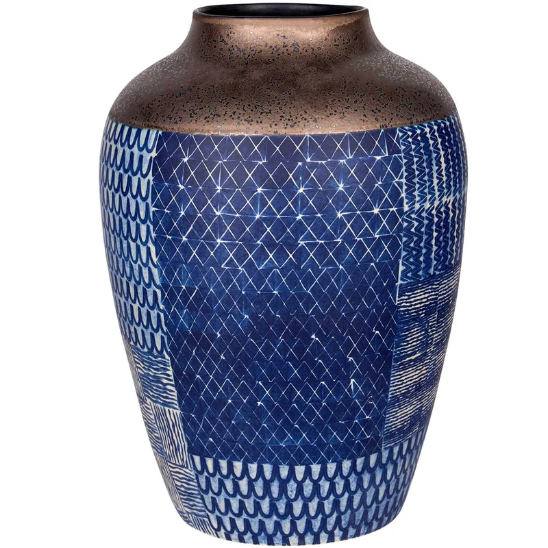 Ikat Quilt Vase