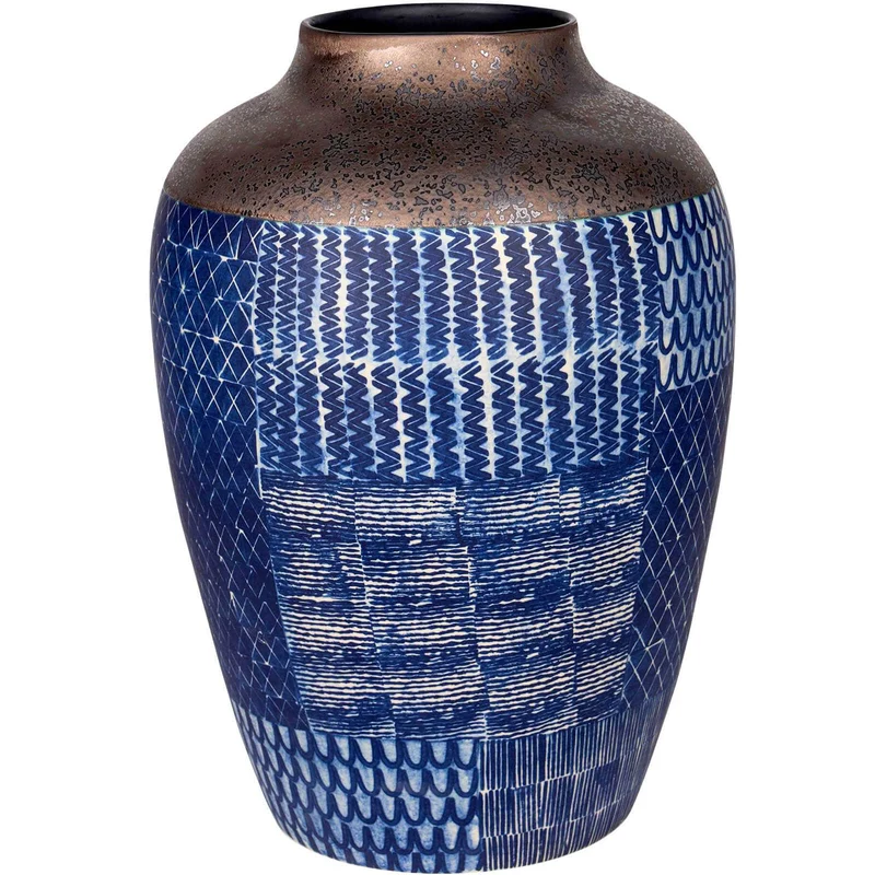Ikat Quilt Vase